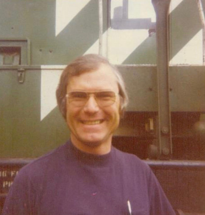 Hill at work in the mid-1970s Hill at work in the mid-1970s