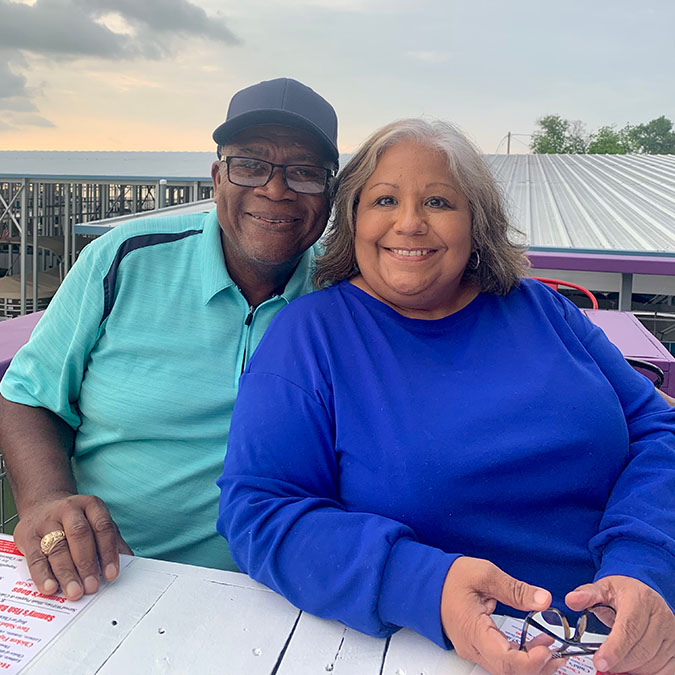 Anthony Johnson with his wife, Rosanne Anthony Johnson with his wife, Rosanne