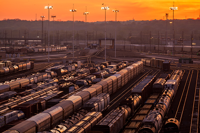 BNSF’s hump yard at Argentine in Kansas City, Kansas. BNSF’s hump yard at Argentine in Kansas City, Kansas.