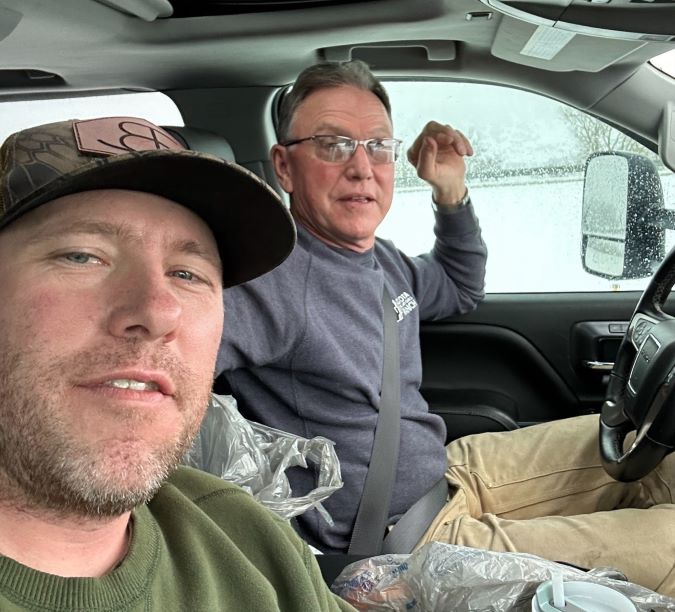 Dave, left, and Dale Dannewitz on a recent road trip Dave, left, and Dale Dannewitz on a recent road trip