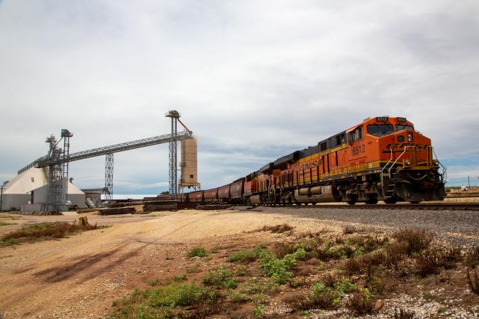 BNSF train. BNSF train.