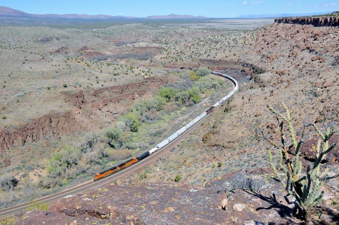 One of Julien’s impressions of U.S. railroads include the heavy tonnages we move. One of Julien’s impressions of U.S. railroads include the heavy tonnages we move.