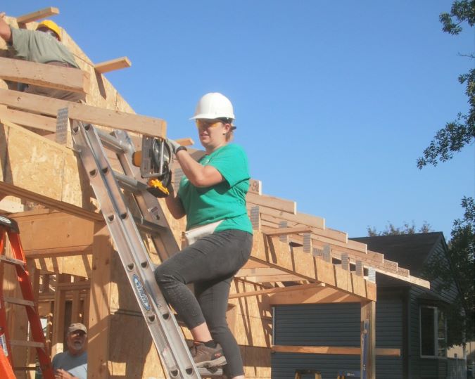 Butenas sawing wood. Butenas sawing wood.