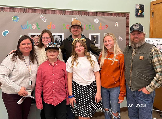 Ben Hampson, his children and his wife Brittany Ben Hampson, his children and his wife Brittany