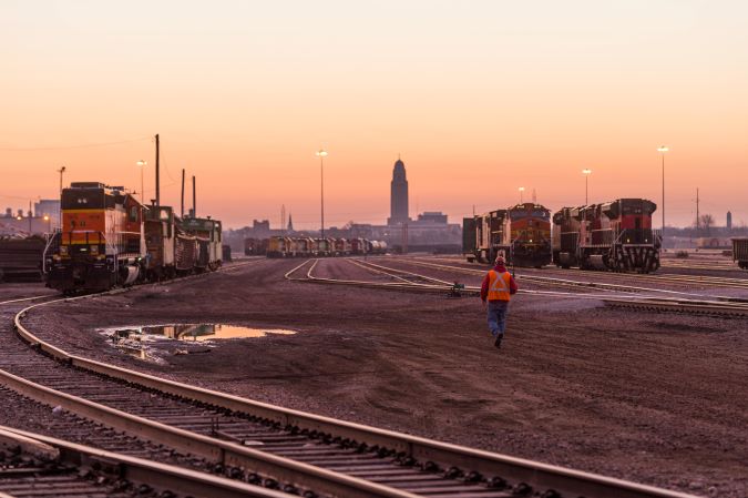 The Hobson Yard at sunrise The Hobson Yard at sunrise