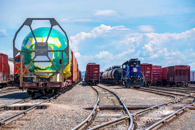 A busy MRL yard near Billings, Montana A busy MRL yard near Billings, Montana