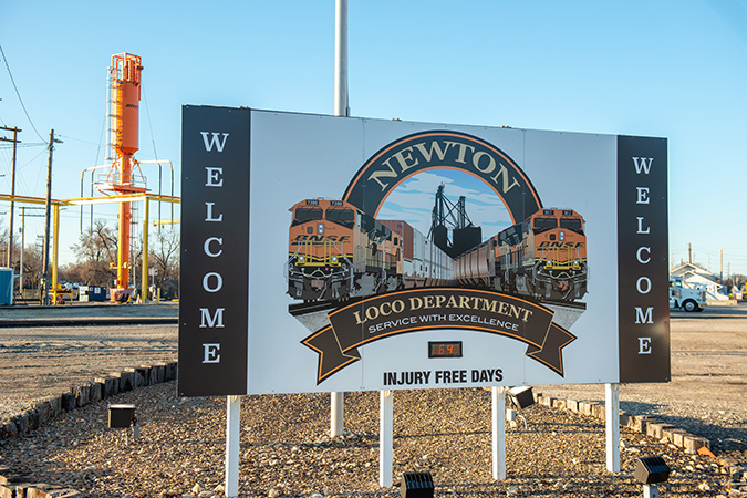 BNSF’s Newton rail yard 