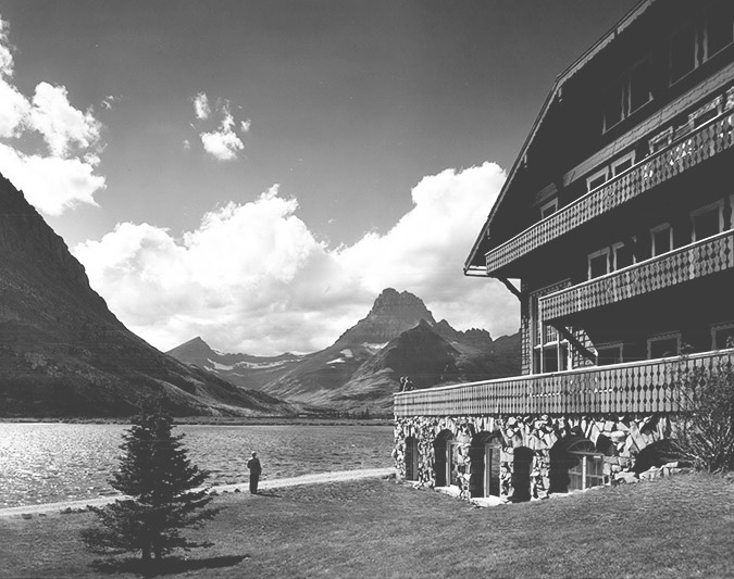View from the Many Glacier Hotel View from the Many Glacier Hotel