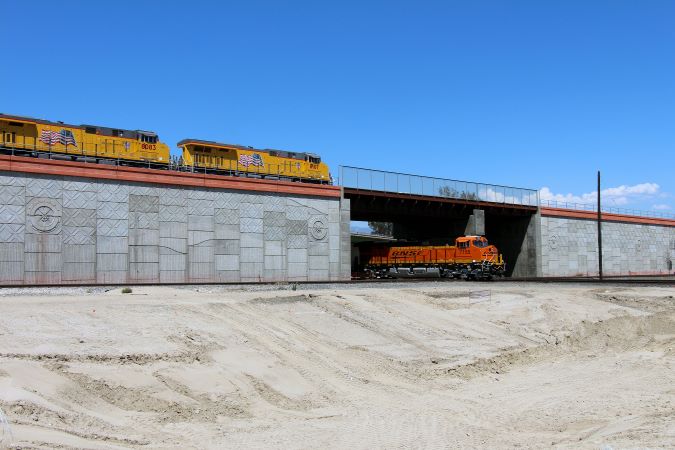 Now Colton crossing, this underpass allowed California Southern to access San Bernardino. 