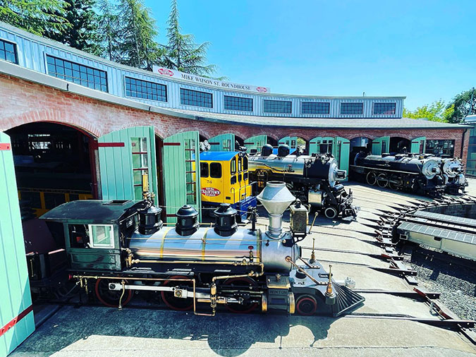 Five locomotives ranging in weight from 4,000 to 14,000 pounds. Five locomotives ranging in weight from 4,000 to 14,000 pounds.
