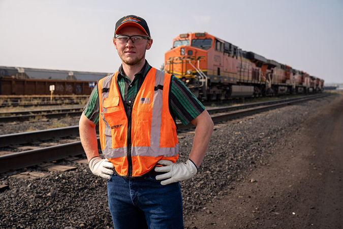 Spokane Terminal Trainmaster Marc Ackerman. Spokane Terminal Trainmaster Marc Ackerman.