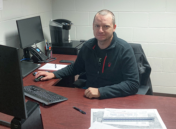 Badger Koepplin uses infrastructure skills he learned in the National Guard now in his job at BNSF. Badger Koepplin uses infrastructure skills he learned in the National Guard now in his job at BNSF.