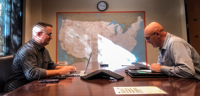 Tawny Parker, left, and his dad Wendell Parker, right, both work at BNSF. Tawny serves in the National Guard and Wendell retired from the Army. Tawny Parker, left, and his dad Wendell Parker, right, both work at BNSF. Tawny serves in the National Guard and Wendell retired from the Army.